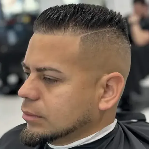 Beard shaping with straight razor at Next Level Cape Coral