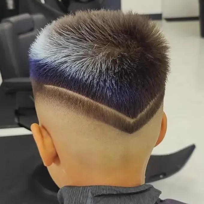 Modern men's haircut with beard at Next Level Cape Coral