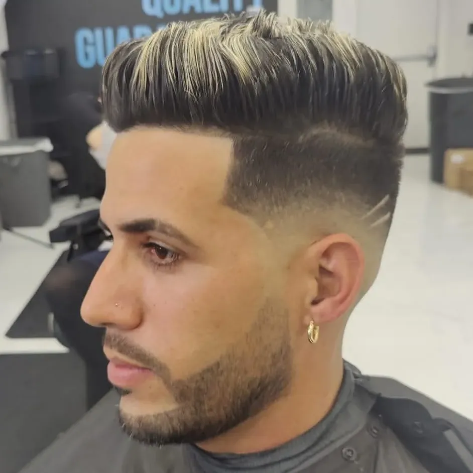Premium men's haircut at Next Level, SW Florida